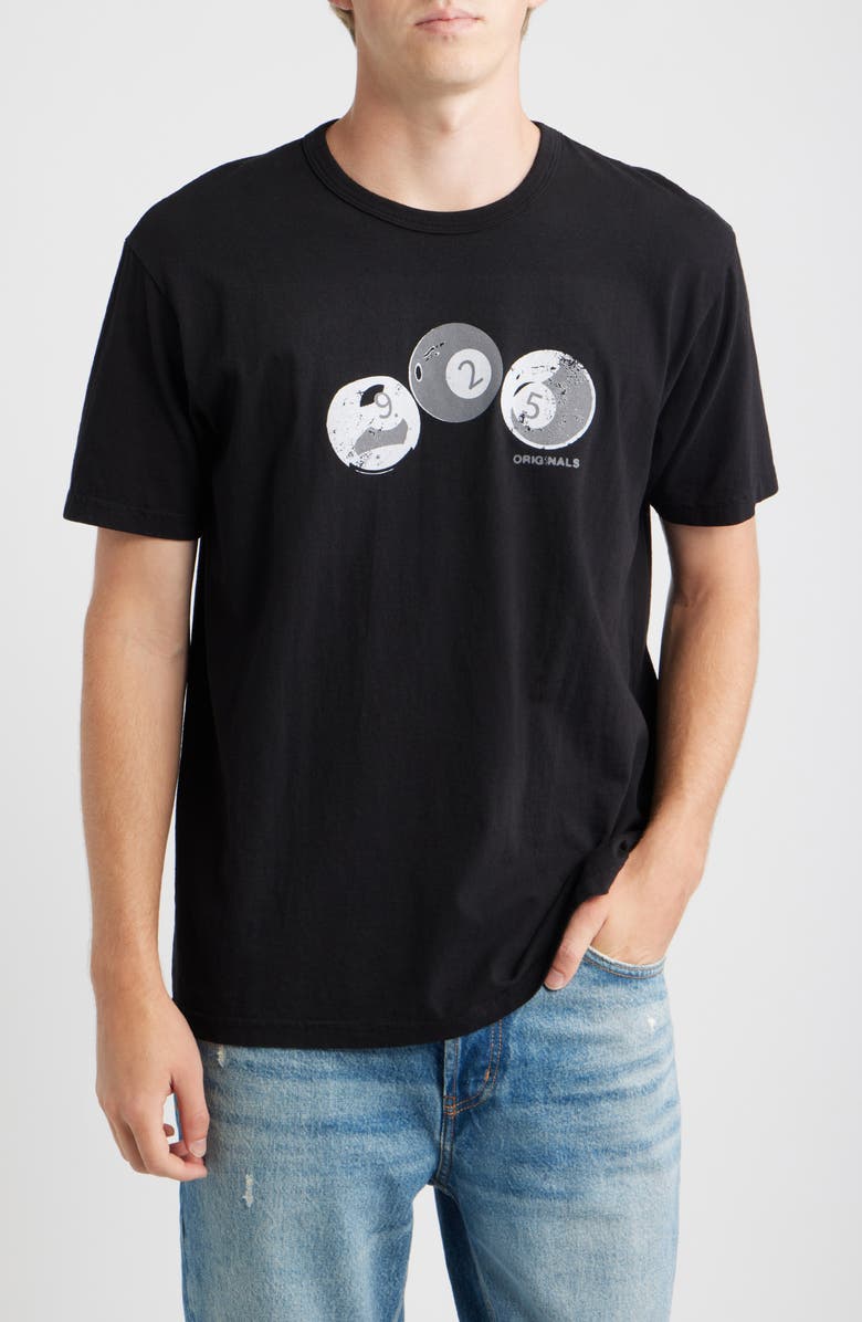 925 Originals Pool Ball Graphic T-Shirt, Main, color, Black