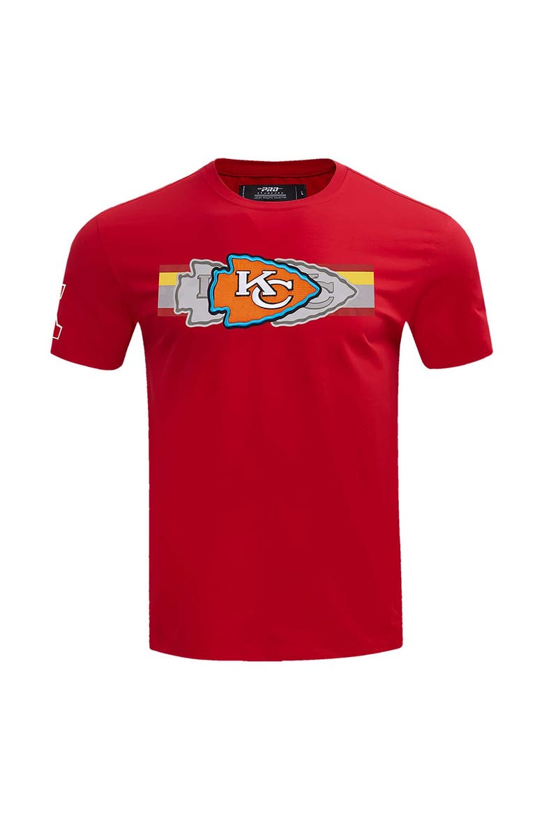 Men's Pro Standard Red Kansas City Chiefs Retro Striper T-Shirt, Alternate, color, Red
