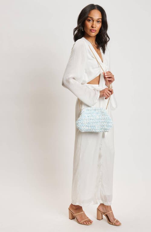 Moda Luxe Raya Clutch In Ice Blue