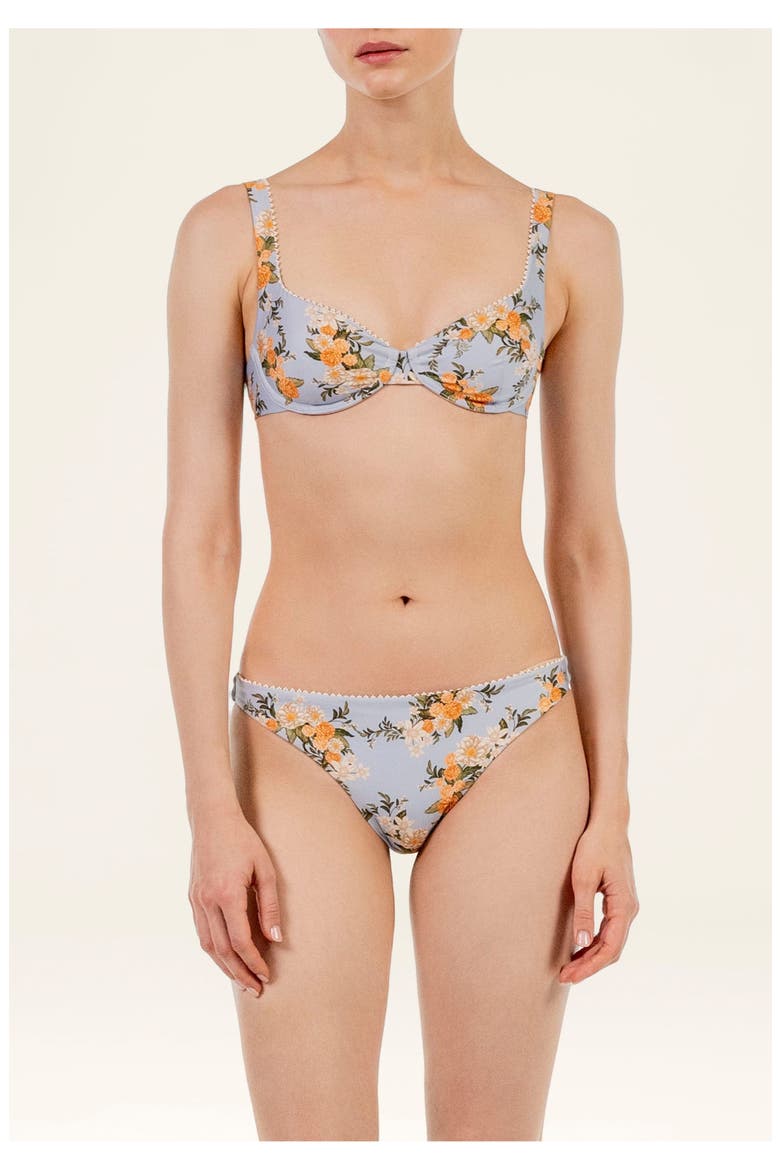 Hacienda Valle Bikini Top, Alternate, color, Multicolor