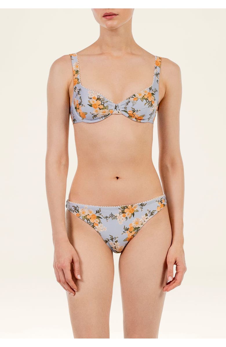 Agua by Agua Bendita Promesa Valle Bikini Bottom, Alternate, color, Multicolor