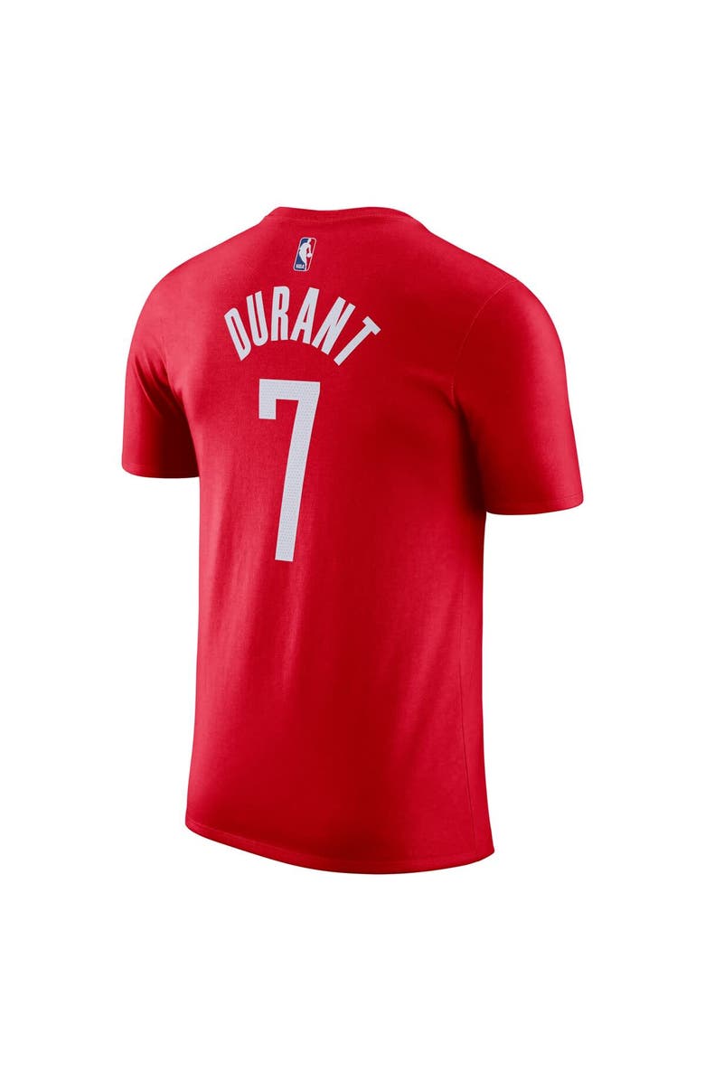 Nike Men's Nike Kevin Durant Red Houston Rockets Icon Edition Name & Number T-Shirt, Alternate, color, Red