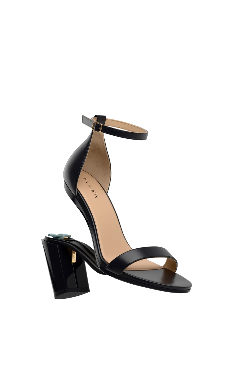 Pashion Footwear The Pashionista 4" Block Convertible Heel, Alternate, color, Coal Leather