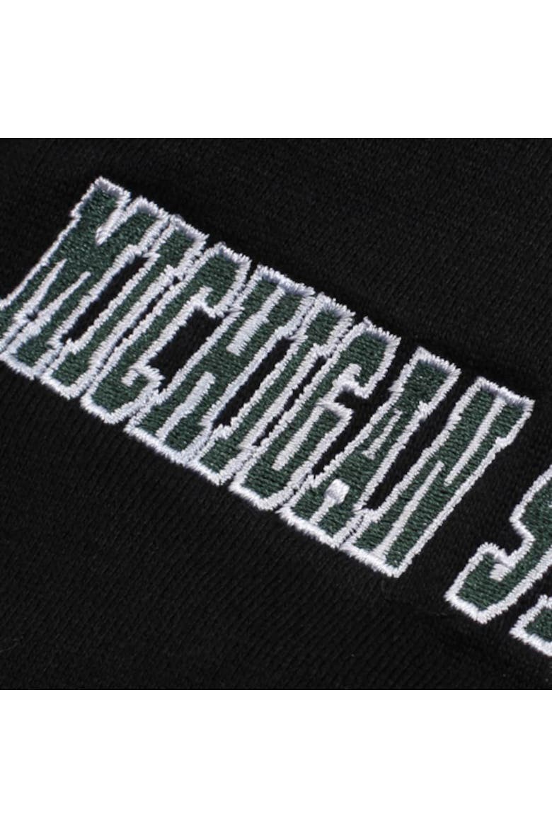 Youth Stadium Athletic Black Michigan State Spartans Big Logo Pullover Hoodie, Alternate, color, Black