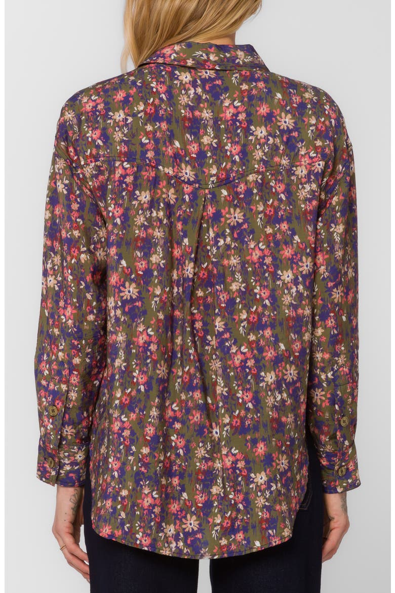 Braxton Floral Button-Up Shirt, Alternate, color, DITSY GREN