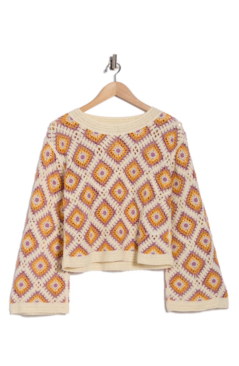 Desigual Flat Thin Gauge Sweater, Alternate, color, Light Beige