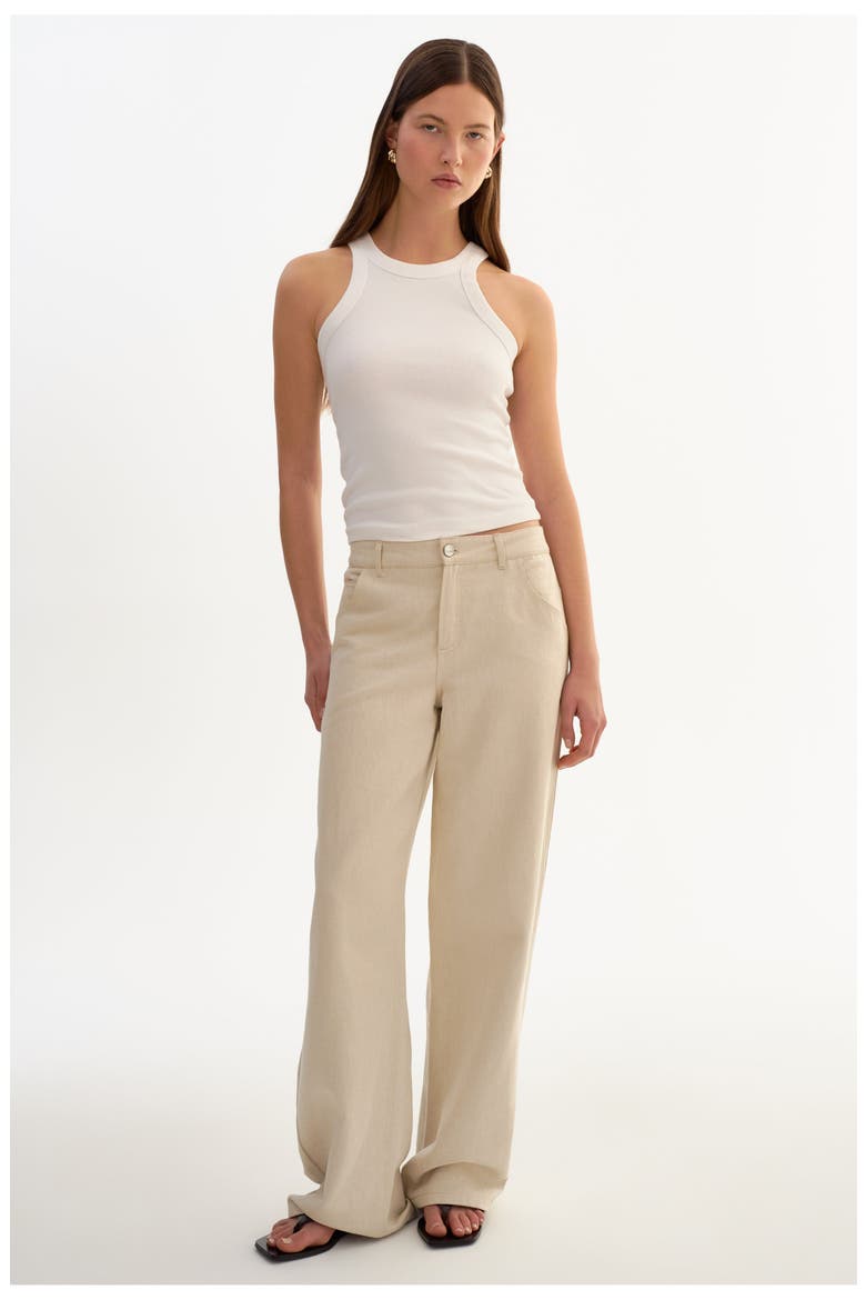 Taleen | Linen Twill Pants, Main, color, Natural