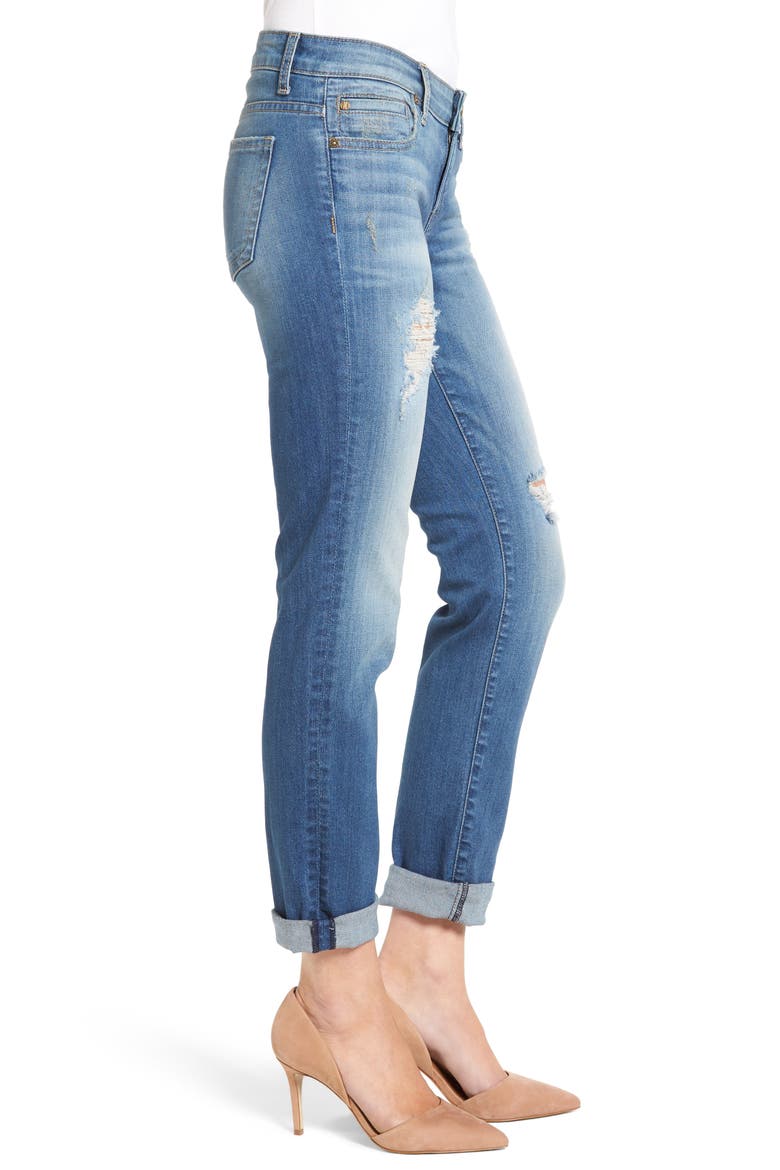 Catherine Distressed Boyfriend Jeans, Alternate, color, FIERY