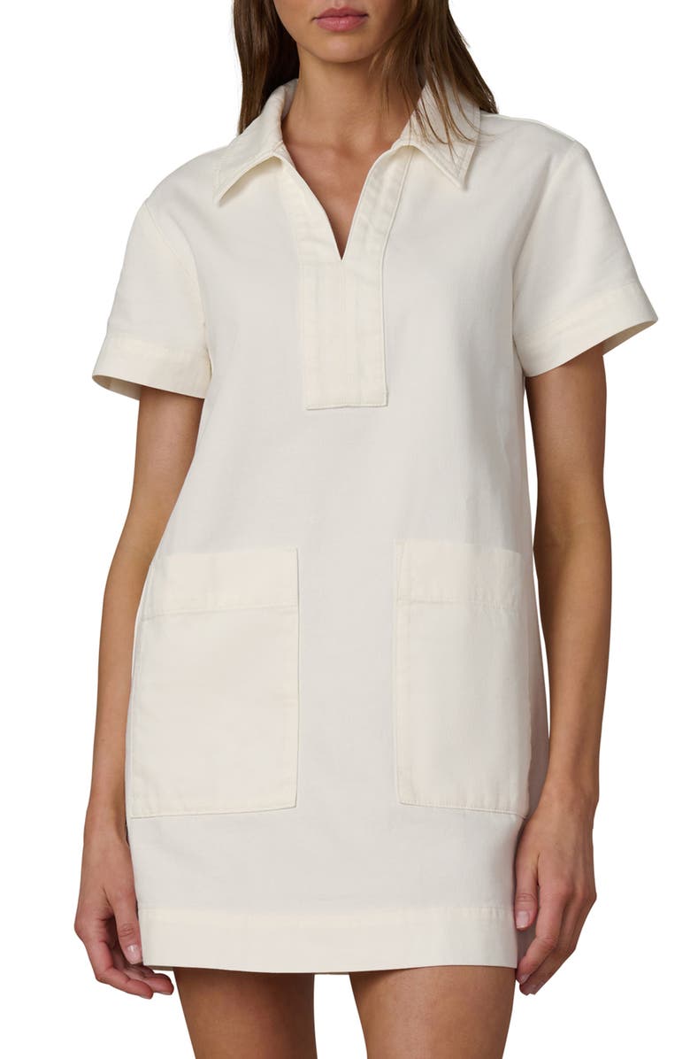 Joe's The Lillian Short Sleeve Denim Dress, Alternate, color, Milk