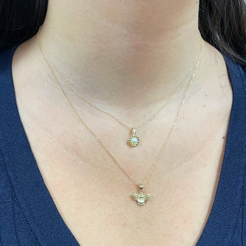 The Lovery Fine Jewelry Gold Bee Necklace In Gold