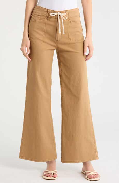 Ari Drawstring High Waist Wide Leg Pants