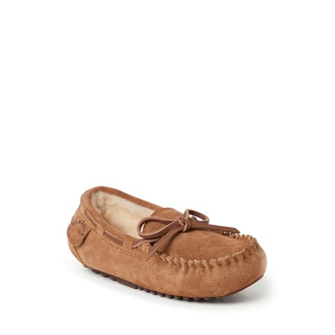 Kids' Fireside Parke Genuine Shearling Moccasin Slipper (Little Kid & Big Kid)