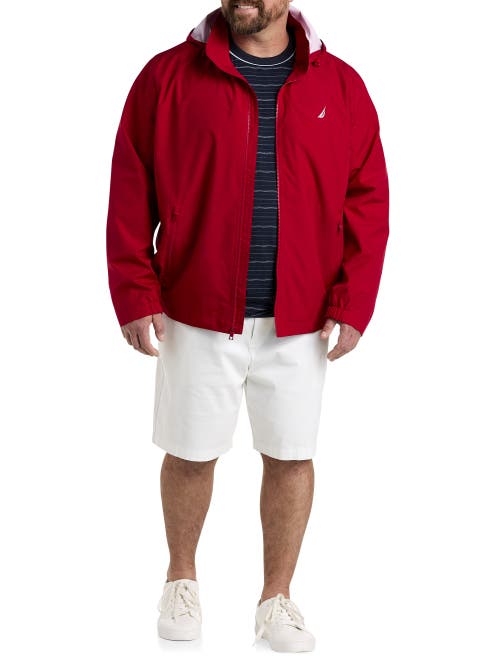 Nautica Big & Tall Anchor Bomber Jacket In Red