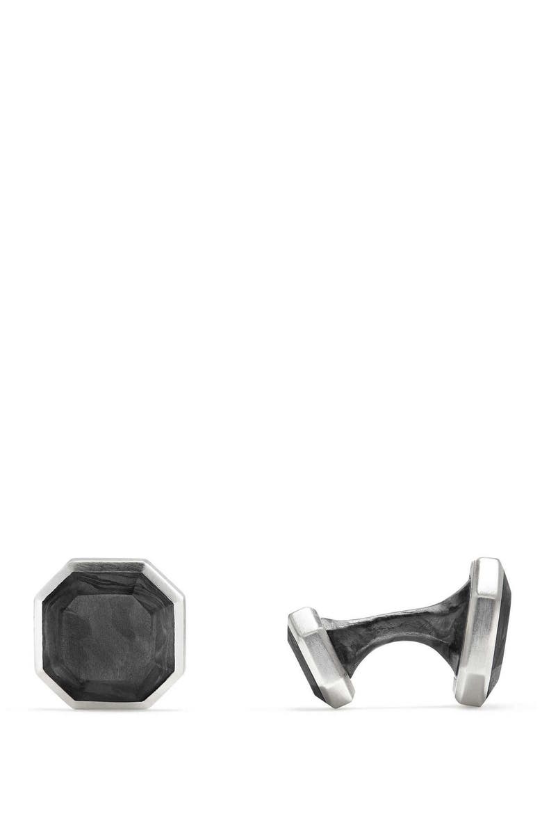 Forged Carbon Cuff Links, Alternate, color, FORGED CARBON