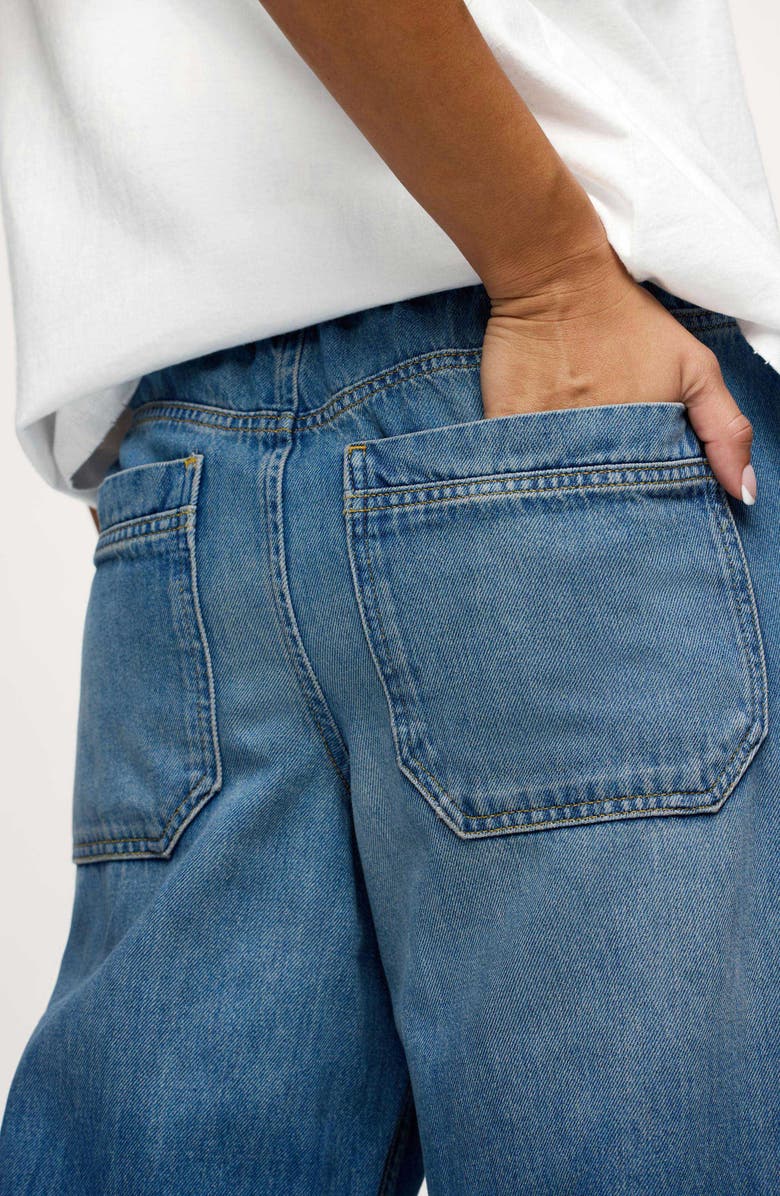 nuuds Wide Leg Drawstring Jeans, Alternate, color, Athens Wash