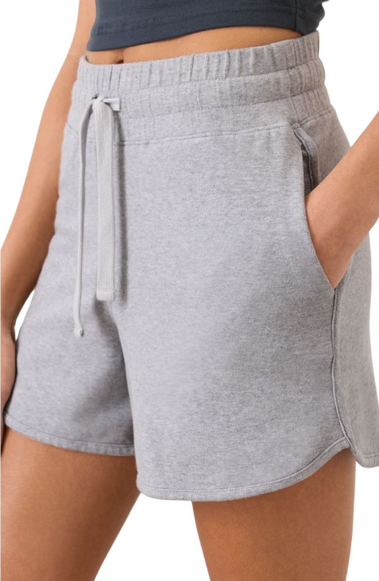 Pact CloudKnit Curved Hem Short, Alternate, color, Heather Grey