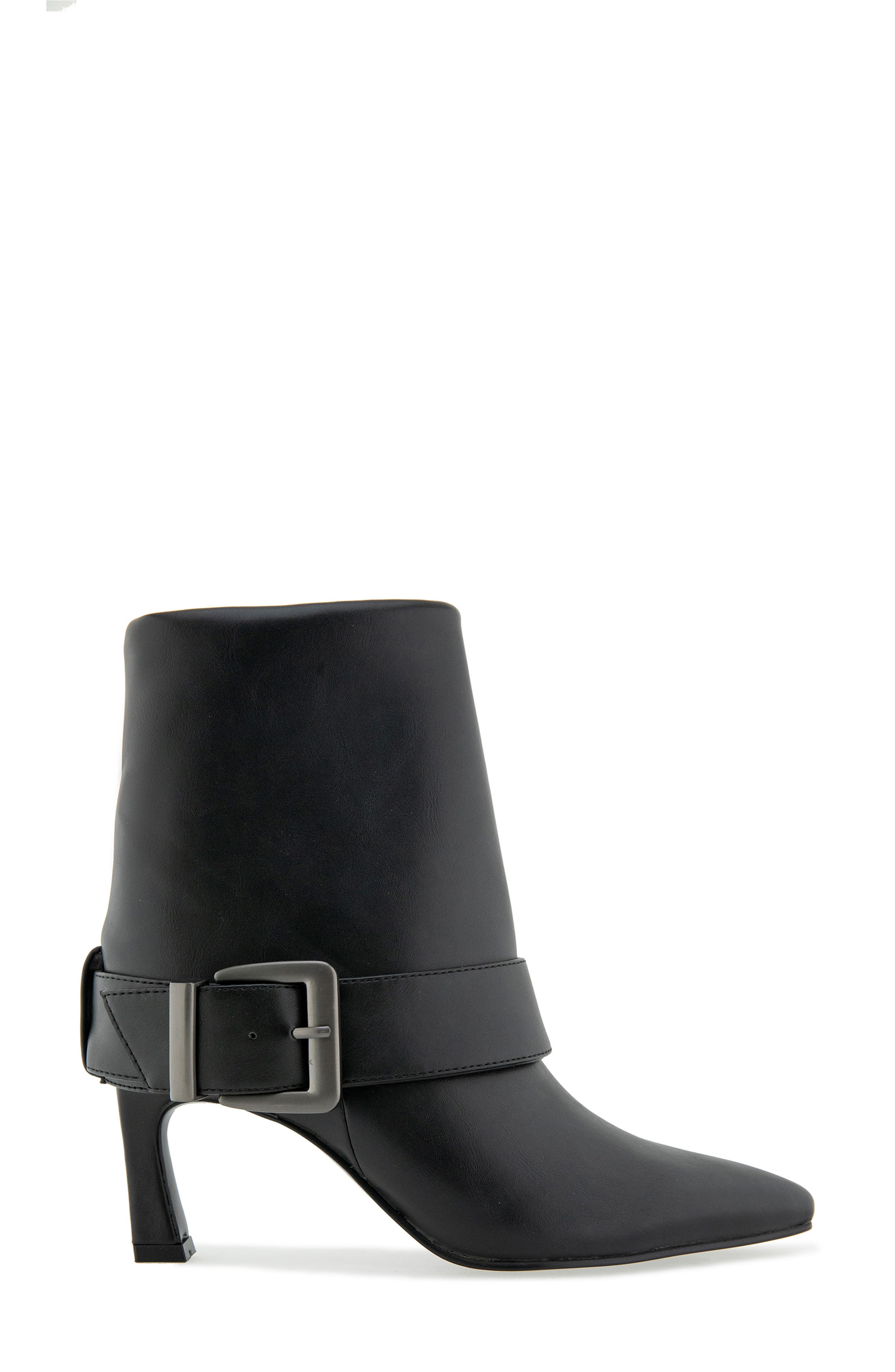 Karina Fold Bootie, Alternate, color, BLACK PU