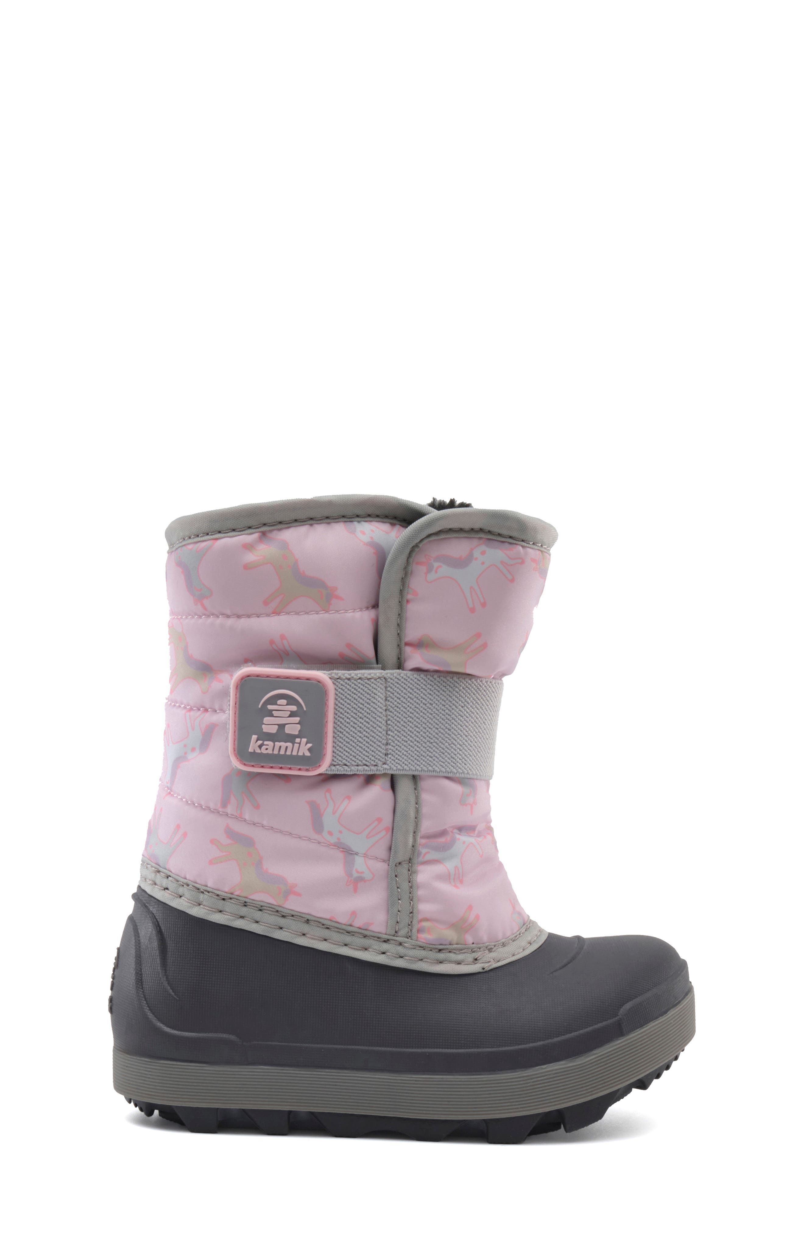 Kids' Snowbug 7 Waterproof Faux Fur Lined Boot, Alternate, color, LIGHT PINK