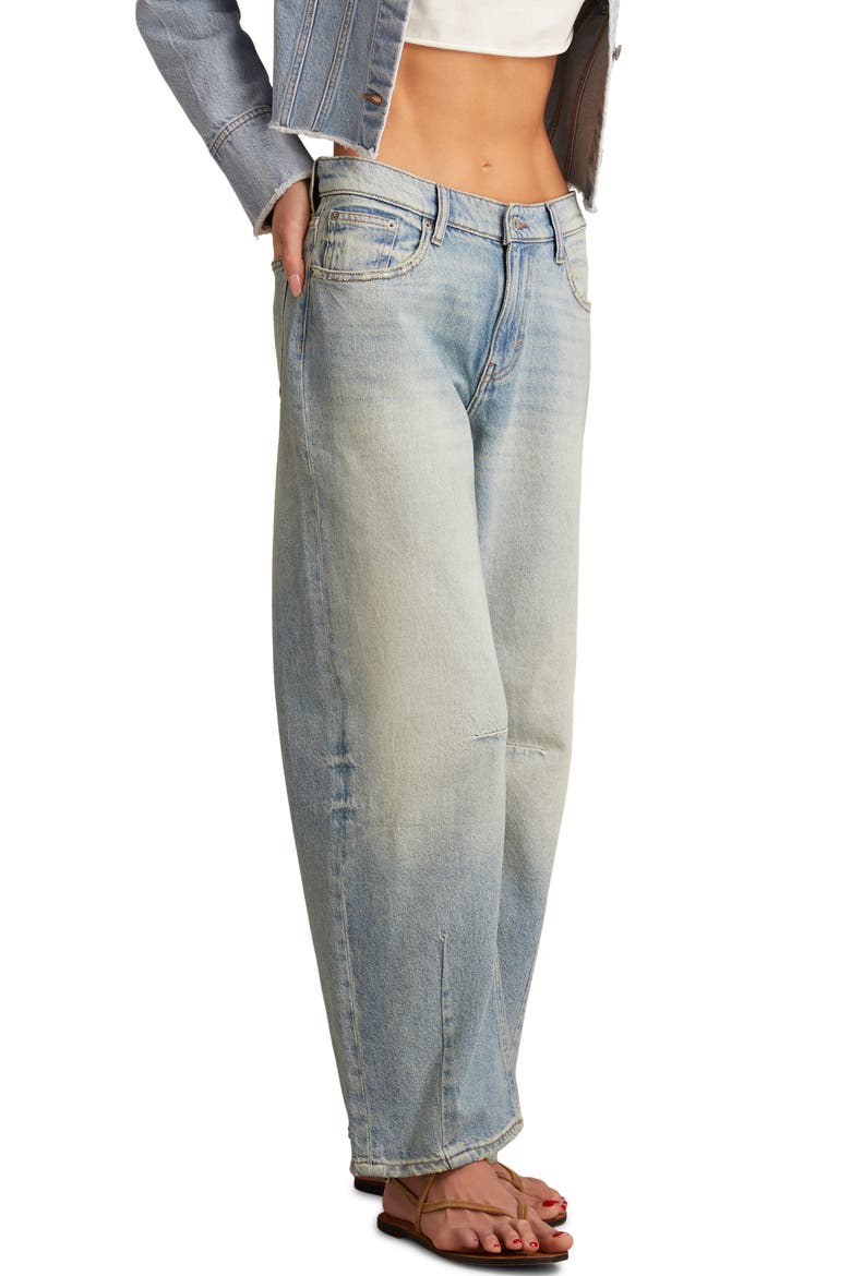 Barrel Wide Leg Jeans, Alternate, color, SADDLE UP WASH