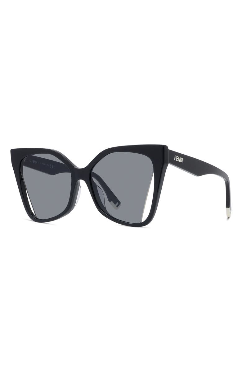 Fendi 'Fendi Way 55mm Geometric Sunglasses, Alternate, color,