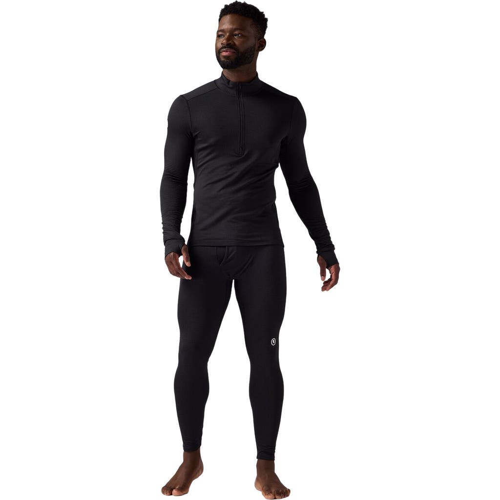 Backcountry Pines Microgrid Ultra-lt Baselayer 1/4-zip Top In Animal Print