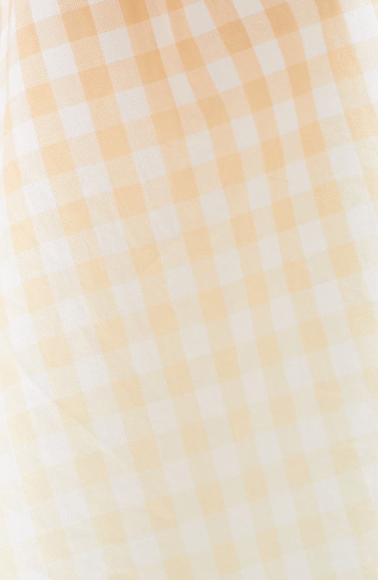 Tao Comme des Garçons Degradé Gingham Cotton Poplin Dress, Alternate, color, Beige/ White