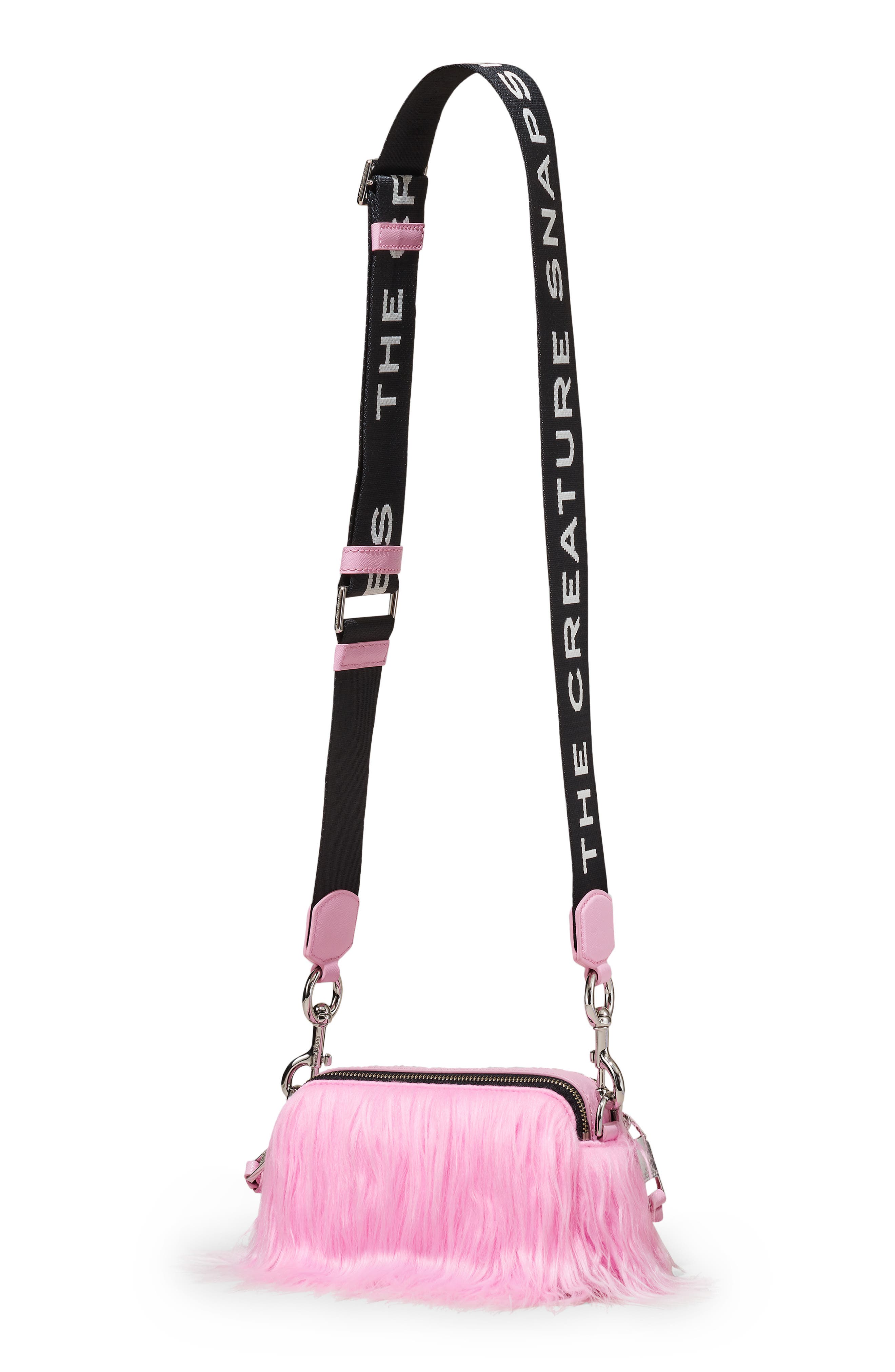 Marc Jacobs Snapshot Faux Fur Crossbody Bag, Alternate, color, 