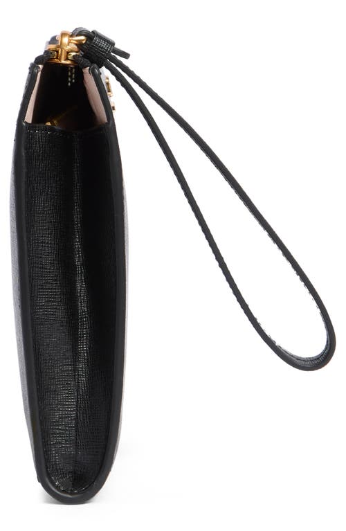 Kate Spade New York Moragn Saffiano Leather Zip Pouch In Black