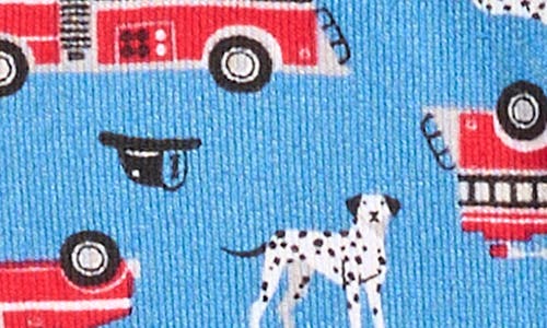 Sleep On It Print Soft Jersey Long Pajamas & Socks Set In Blue