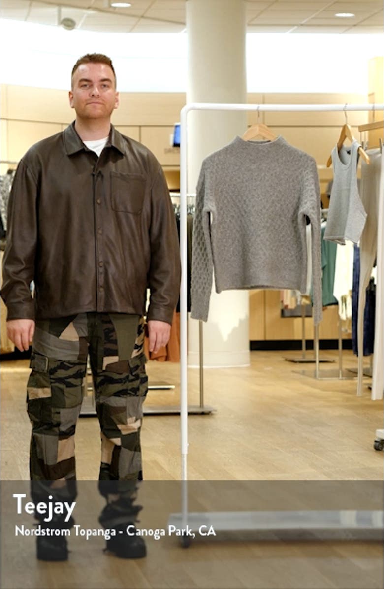 Adah Textured Mock Neck Sweater, sales video thumbnail