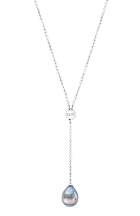 Sil ,Black/Tahitian Pearl Necklace