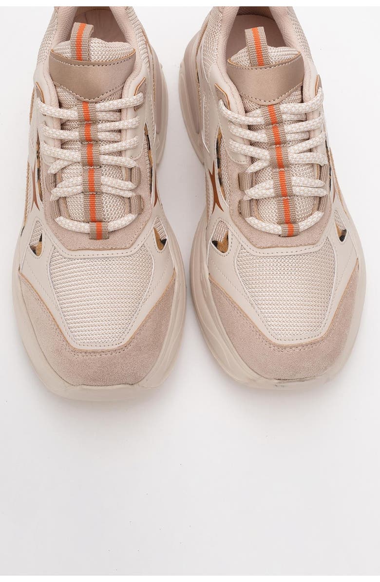 Prologue Shoes Marron Sport Sneakers, Alternate, color, Beige Faux Leather