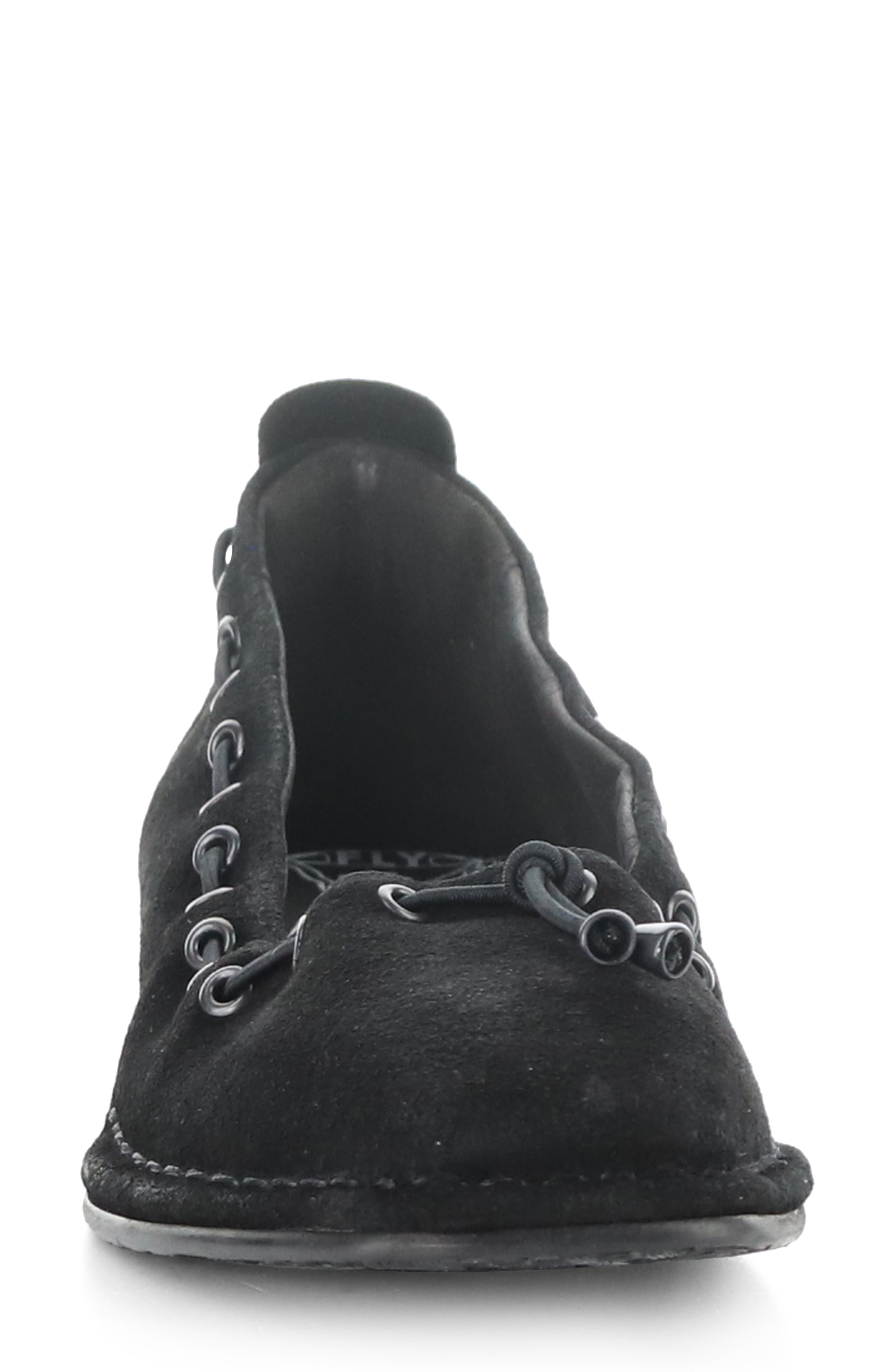 Fly London Bapi Ballet Flat, Alternate, color, Black Velvet