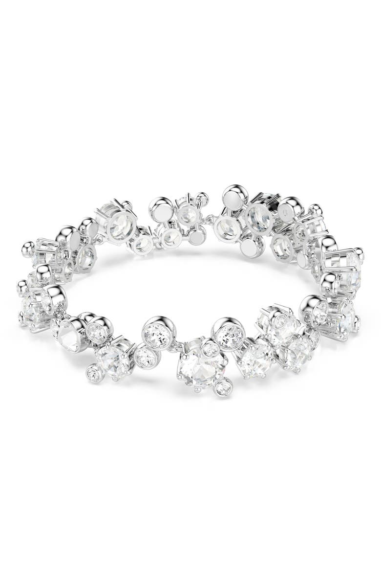 Swarovski Constella Crystal Bracelet, Alternate, color, Rhodium/ Crystal