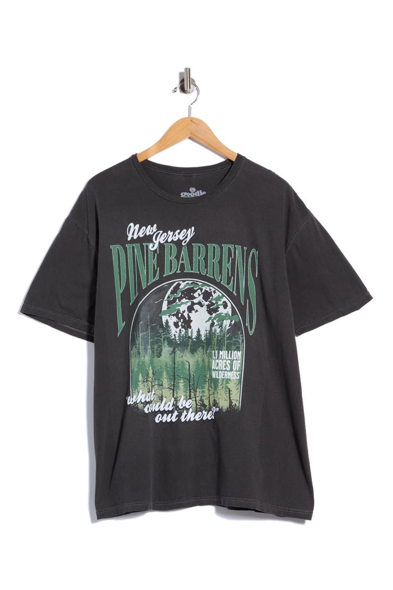 Pine Barren Graphic T-Shirt, Main, color, BLACK