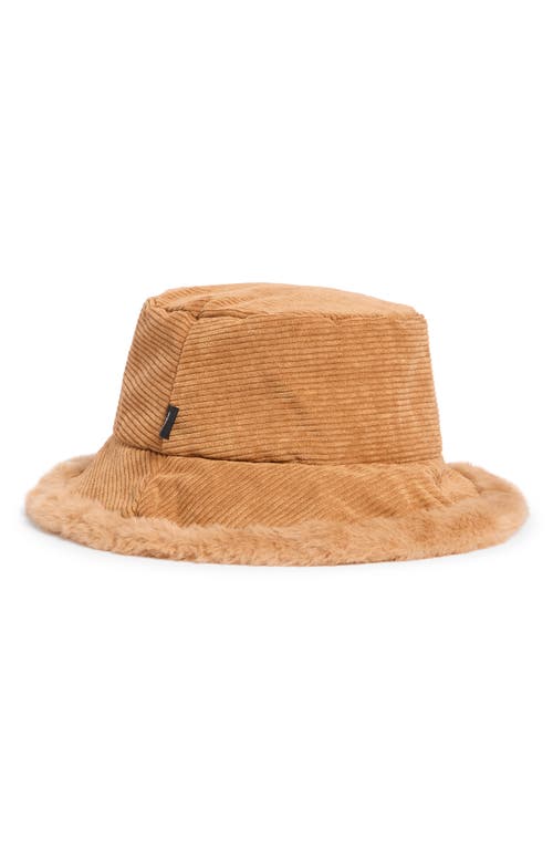 Nanette Lepore Corduroy Bucket Hat In Brown