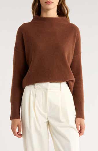 Boiled Cashmere Funnel Neck Pullover