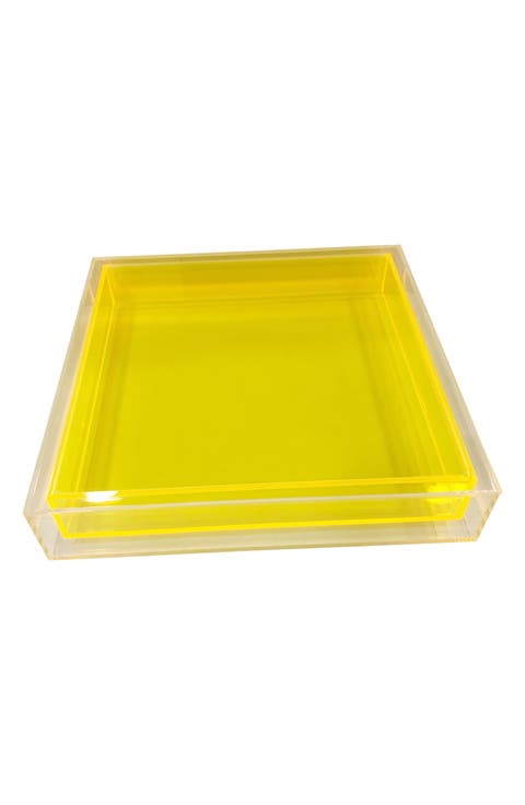 Encased Color Lucite Tray