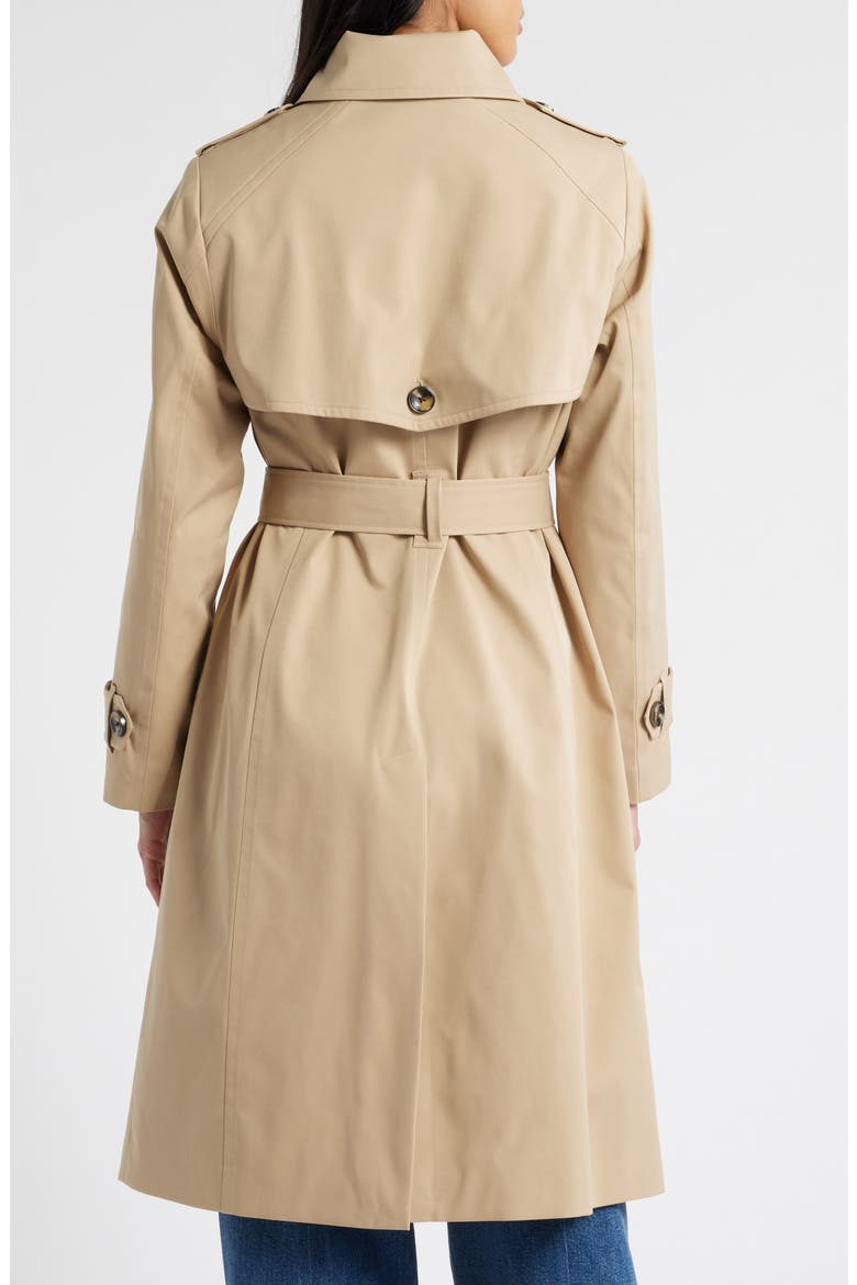 Double Breasted Trench Coat, Alternate, color, DARK KHAKI