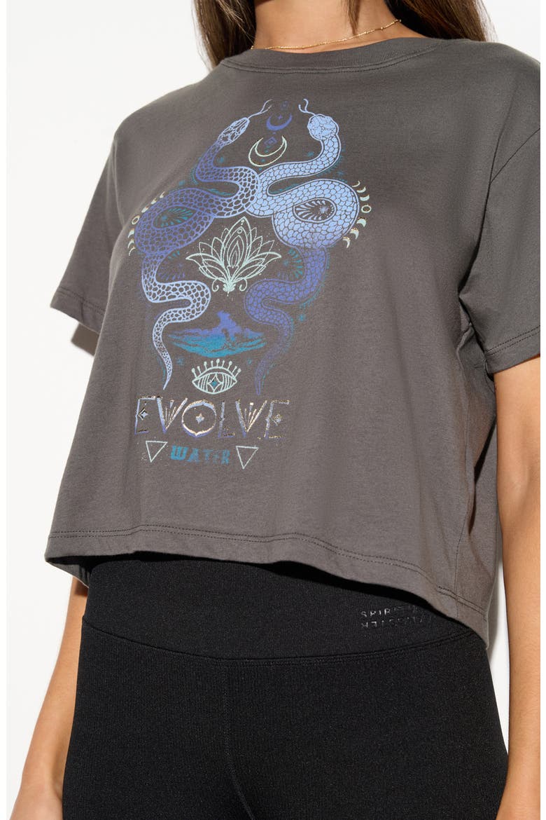 Snake Spirit Mercury Graphic T-Shirt, Alternate, color, VINTAGE BLACK