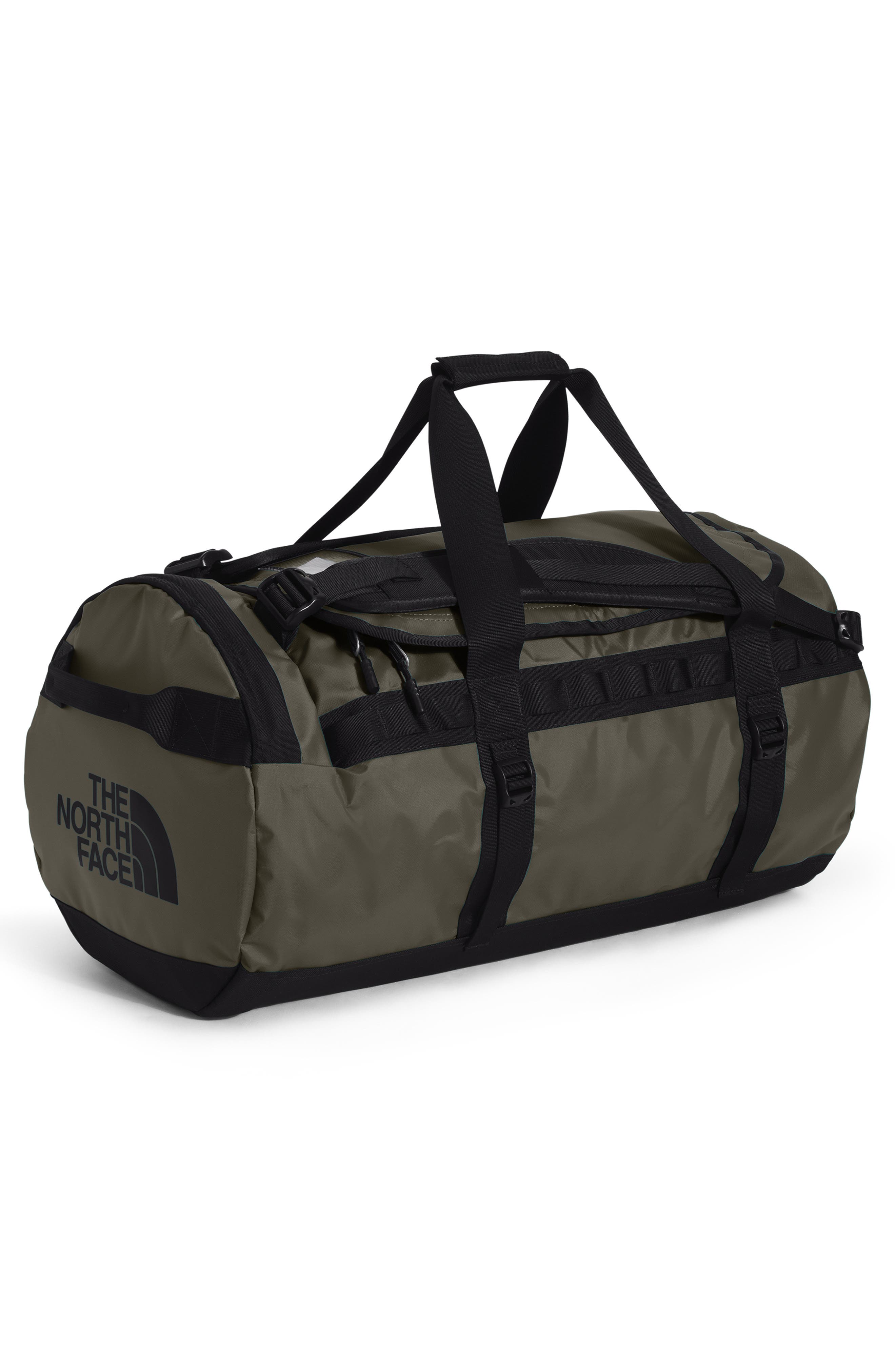 The North Face Base Camp 31L Duffle Bag, Alternate, color, New Taupe Green/ Tnf Black-Npf