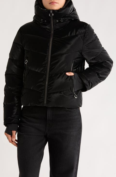 Hooded Faux Fur Lined Water Resistant Puffer Jacket