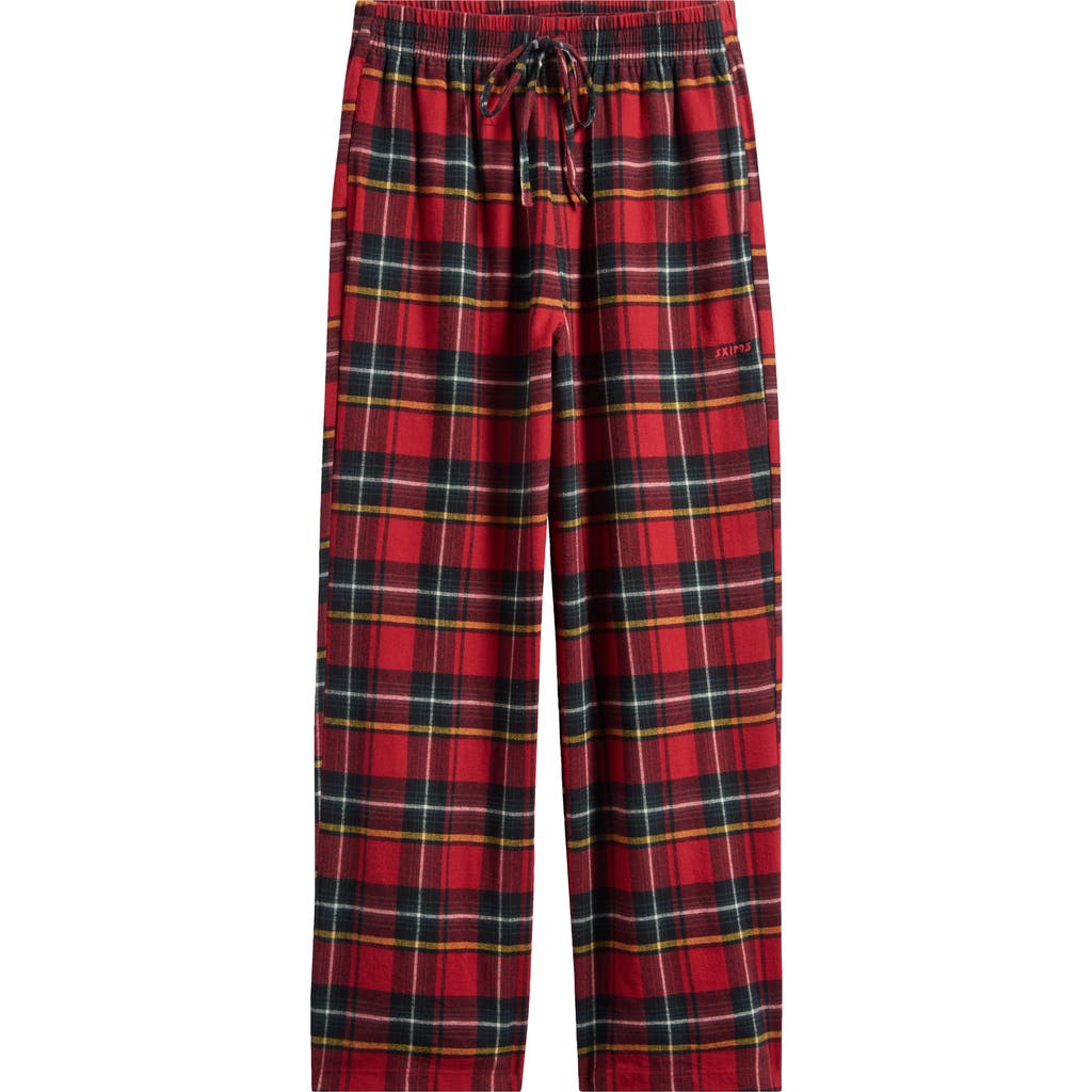 Skims Flannel Tartan Pyjama Trousers In Multi