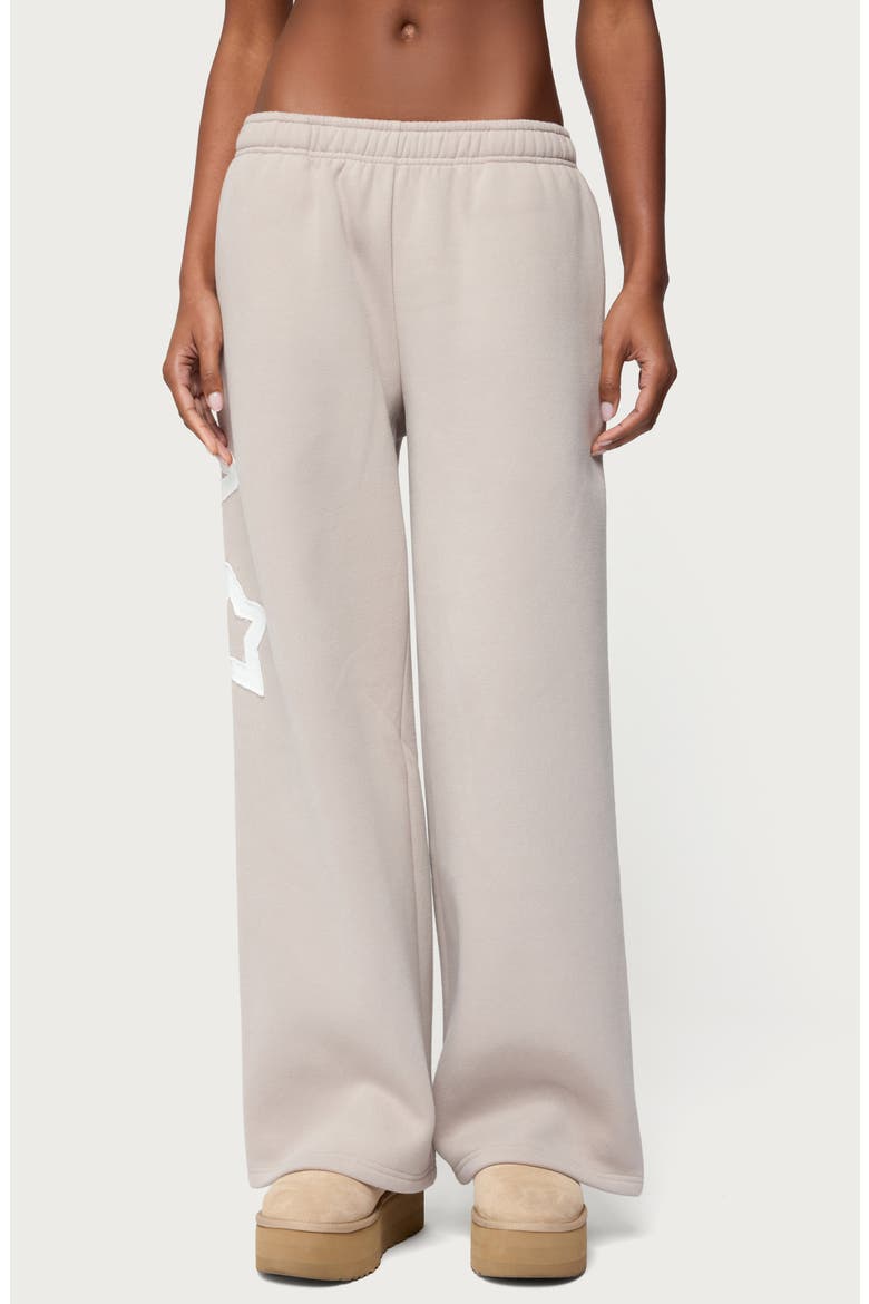 Starly Straight Leg Sweatpants, Main, color, GRAY