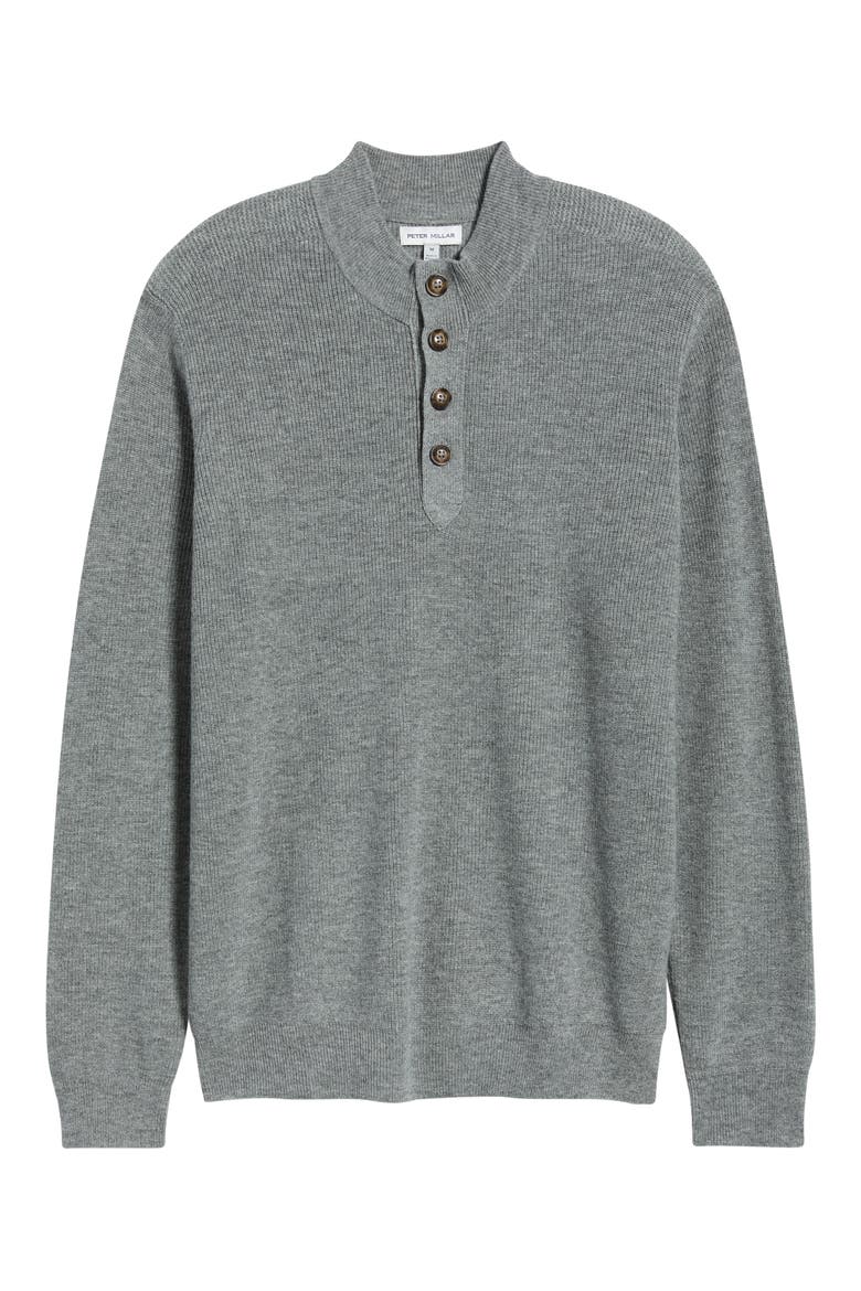 Brant Merino Wool & Cashmere Mock Neck Sweater, Alternate, color, OSLO GREY