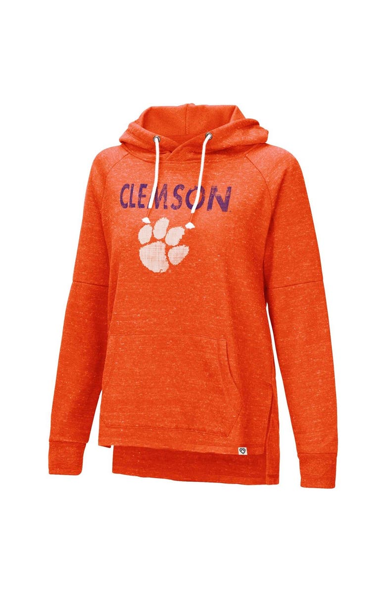 COLOSSEUM Women's Colosseum Orange Clemson Tigers Nollie Raglan Slub Pullover Hoodie, Alternate, color,