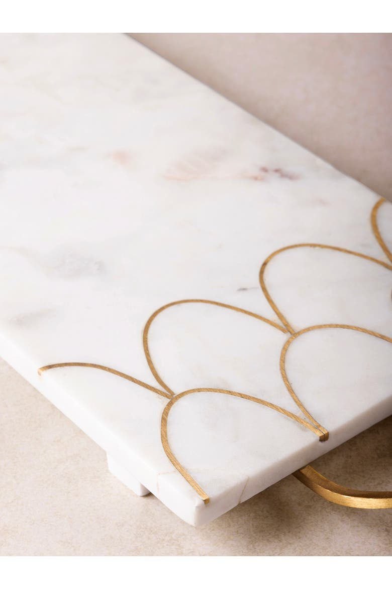 San Miguel Marble Tray, Alternate, color, Ivory White