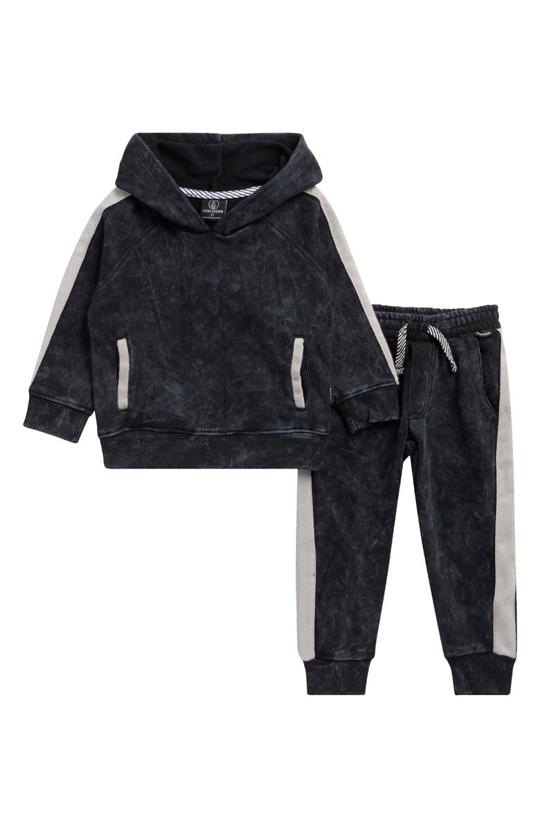 Volcom Kids' Fleece Hoodie & Joggers Set, Main, color, Faded Black