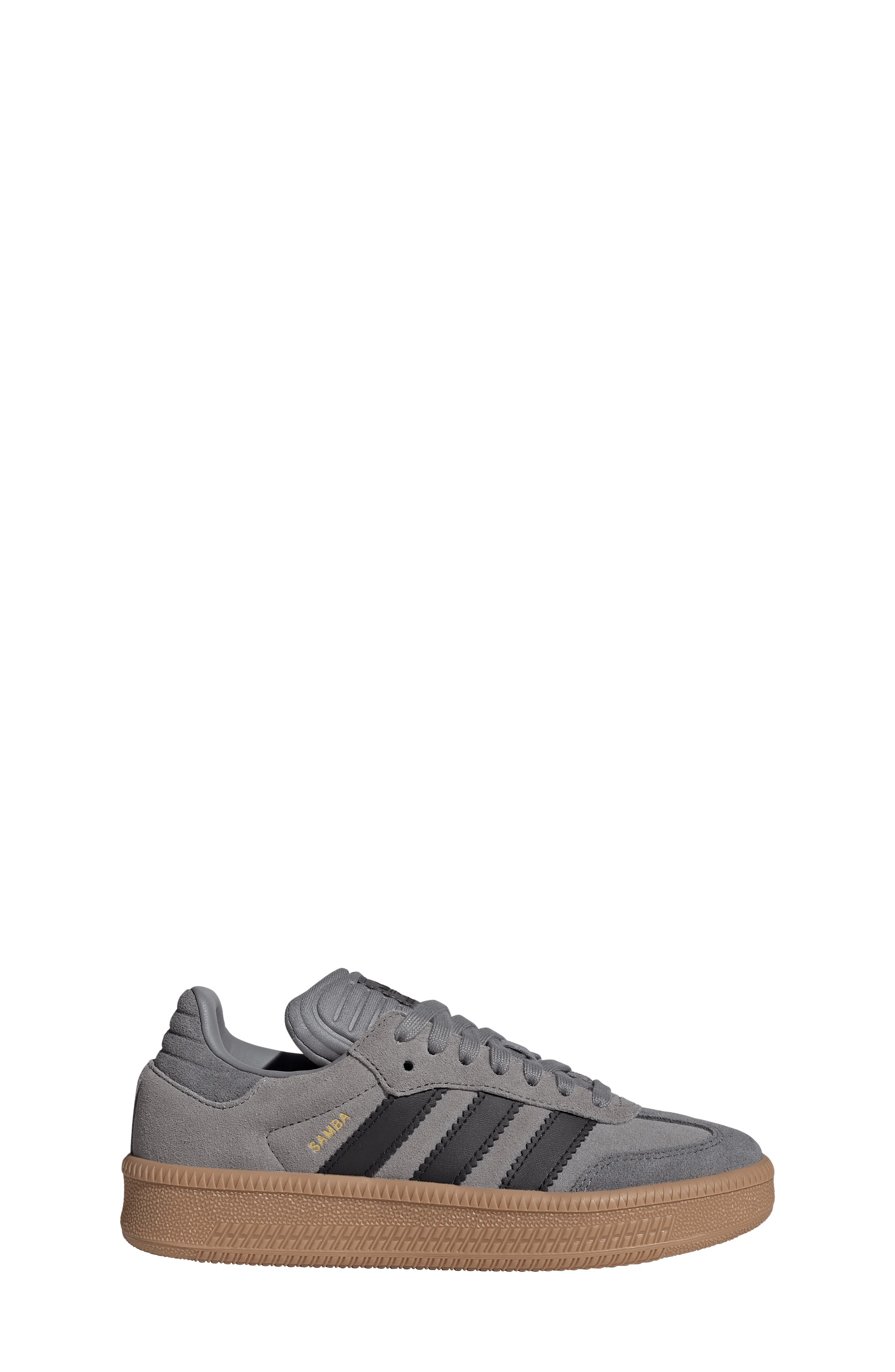 adidas Kids
 Samba XLG Sneaker, Alternate, color, Grey/ Black/ Gum