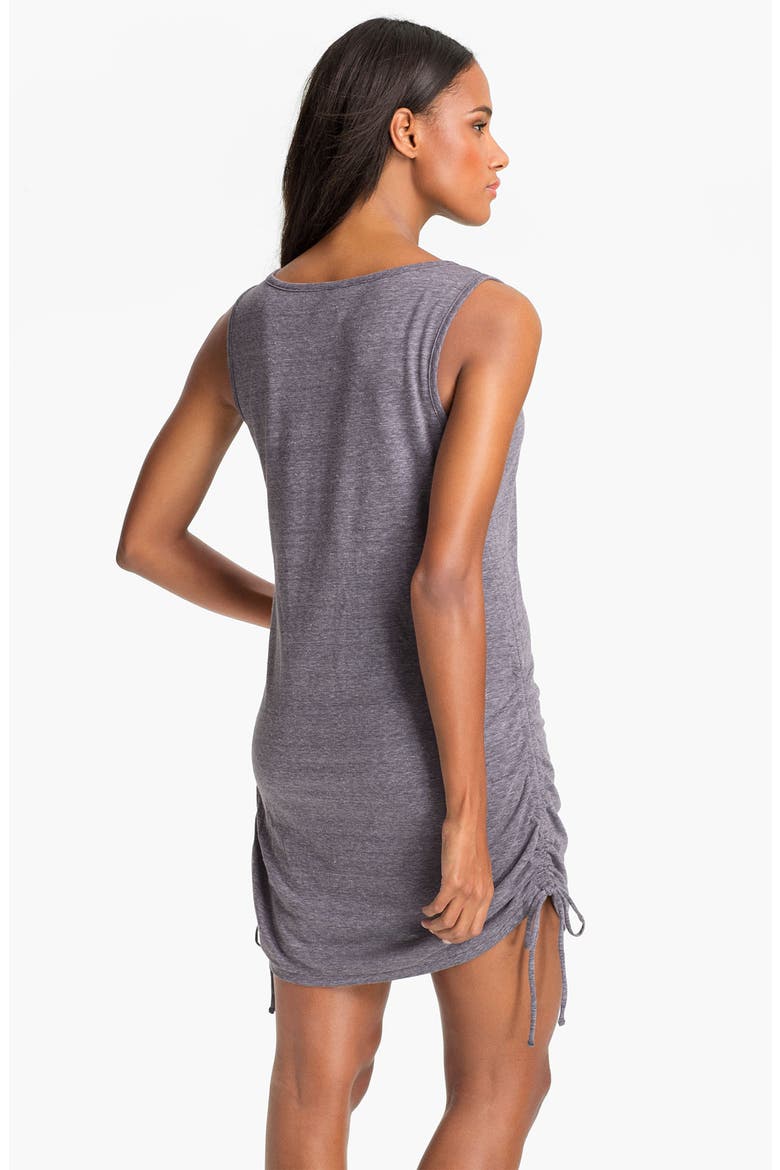 Shirred Side Cover-Up, Alternate, color, CHARCOAL
